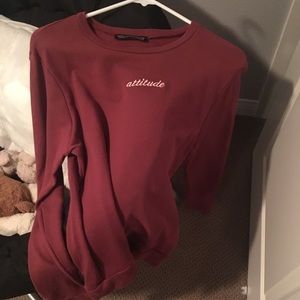 attitude sweatshirt